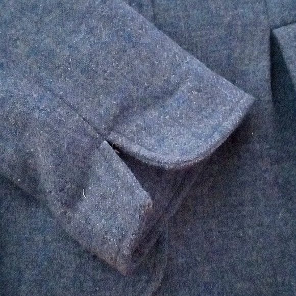 Jacket Woman's 12 Blue Heathered Wool - Picture 6 of 8